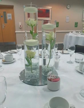 Floating Candles with Roses